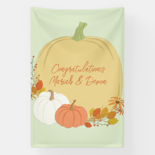 Fall Pumpkin Baby Dusche Banner