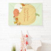 Fall Pumpkin Baby Dusche Banner (InSitu)