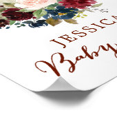 Fall Pumpkin Baby Dusche Begrüßungszeichen Poster (Ecke)