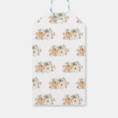 Fall Pumpkin Baby Dusche Danke Geschenkanhänger (Rückseite)