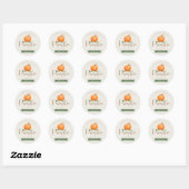 Fall Pumpkin Baby Dusche Danke Sticker (Blatt)