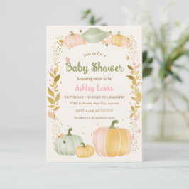 Fall Pumpkin Baby Dusche Einladung