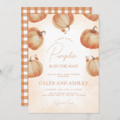 Fall Pumpkin Baby Dusche Einladung (Vorne/Hinten)
