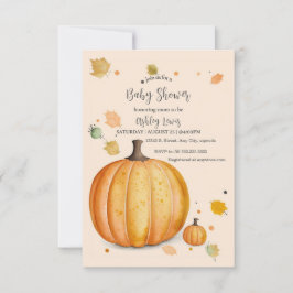 Fall Pumpkin Baby Dusche Einladung