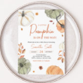Fall Pumpkin Baby Dusche Einladung