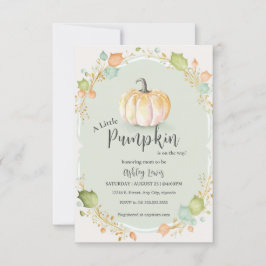 Fall Pumpkin Baby Dusche Einladung