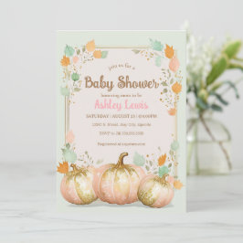 Fall Pumpkin Baby Dusche Einladung