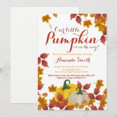 Fall Pumpkin Baby Dusche Einladung (Vorne/Hinten)
