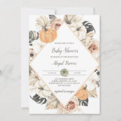 Fall Pumpkin Baby Dusche Einladung Digital (Vorderseite)