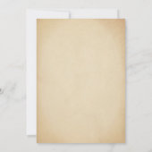 Fall Pumpkin Baby Dusche Einladung Orange Lila (Rückseite)