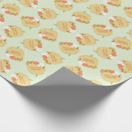 Fall Pumpkin Baby Dusche Geschenkpapier