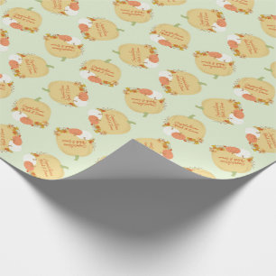 Fall Pumpkin Baby Dusche Geschenkpapier