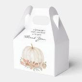 Fall Pumpkin Baby Dusche Geschenkschachtel (Vorderseite)