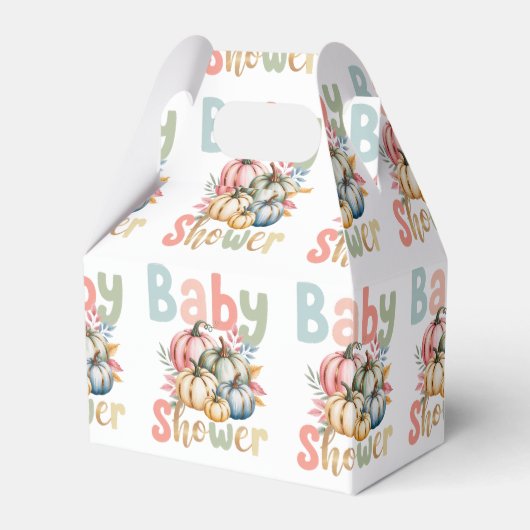 Fall Pumpkin Baby Dusche Geschenkschachtel (Vorderseite)