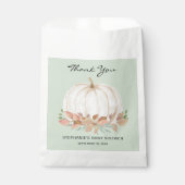 Fall Pumpkin Baby Dusche Geschenktütchen (Vorderseite)