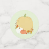 Fall Pumpkin Baby Dusche Konfetti (Klein Vorderseite)