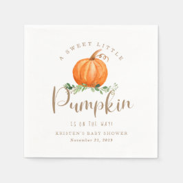 Fall Pumpkin Baby Dusche Napkin Serviette