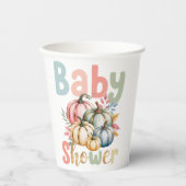 Fall Pumpkin Baby Dusche Pappbecher (Vorderseite)