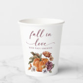 Fall Pumpkin Baby Dusche Pappbecher (Vorderseite)