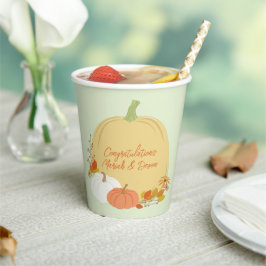 Fall Pumpkin Baby Dusche Pappbecher