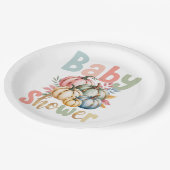 Fall Pumpkin Baby Dusche Pappteller (Schrägansicht)