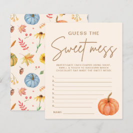 Fall Pumpkin Baby Dusche Ratet das Sweet Mess Game