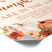 Fall Pumpkin Baby Dusche schätzen wie viele Pumpki Poster (Ecke)