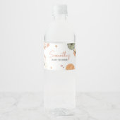 Fall Pumpkin Baby Dusche Wasserflaschenetikett (Vorderseite)