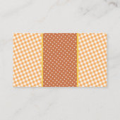 Fall Pumpkin Baby Dusche Windeln Raffle Ticket Begleitkarte (Rückseite)