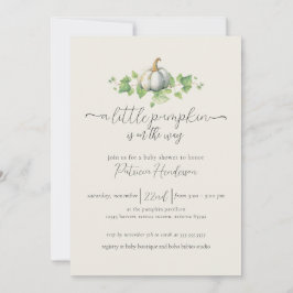 Fall Pumpkin Baby Duwer Gender neutrale Einladung