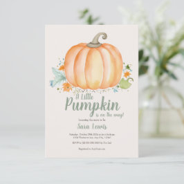 Fall Pumpkin Baby-Einladung Einladung