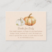 Fall Pumpkin Baby Shooting Books for Baby Begleitkarte (Vorderseite)