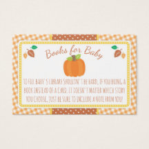 Fall Pumpkin Baby Showcard Buchungsanfrage