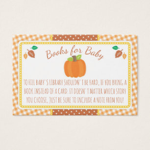 Fall Pumpkin Baby Showcard Buchungsanfrage