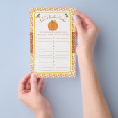 Fall Pumpkin Baby Shower ABC's Game Flyer (Handgriff)