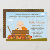 Fall Pumpkin Baby Shower Einladung (Vorne/Hinten)