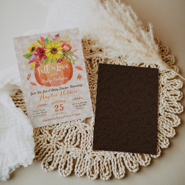 Fall Pumpkin Baby Shower Einladung