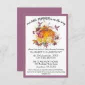 Fall Pumpkin Baby Shower Einladung (Vorne/Hinten)