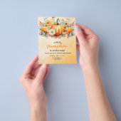 Fall Pumpkin Baby Shower Invite, Little Pumpkin Flyer (Gruppe)