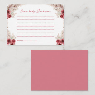 Fall Pumpkin Baby Shower Time Kapselkarte Begleitkarte