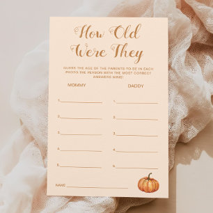 Fall Pumpkin Baby Shows Ratet das Alter Spiel