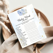 Fall Pumpkin Baby Vorhersage Baby Shower Game Card Hinweiskarte