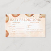 Fall Pumpkin Baby-Vorhersagen Begleitkarte (Vorderseite)