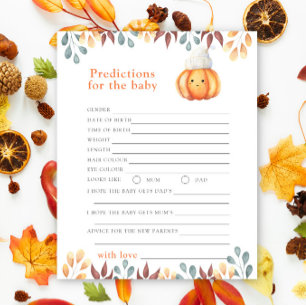 Fall Pumpkin - Baby-Vorhersagen und Ratschläge