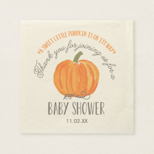 Fall Pumpkin   Babydusche Napkin Serviette
