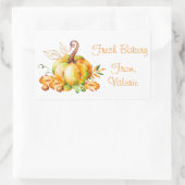 Fall Pumpkin-Bäckerei Rechteckiger Aufkleber (Tasche)