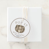 Fall Pumpkin Bär - Pop! Babyparty Geschenkanhänger (Beispiel)