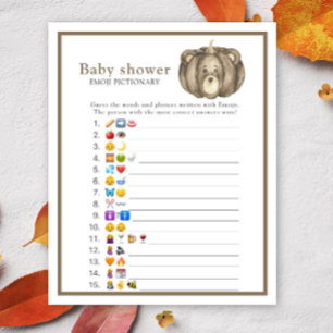 Fall Pumpkin Bear - Babydusche Emoji-Bild