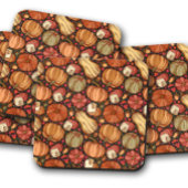 Fall Pumpkin Berry | Fall Pumpkin Cork Untersetzer