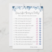 Fall Pumpkin Bingo Guess Who Baby Showspiele Einladung (Rückseite)